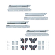 DURAFORCE 18 Inch Concealed Drawer Slides Undermount Soft Close Full Extension
