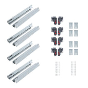 DURAFORCE 18 Inch Concealed Drawer Slides Undermount Soft Close Full Extension