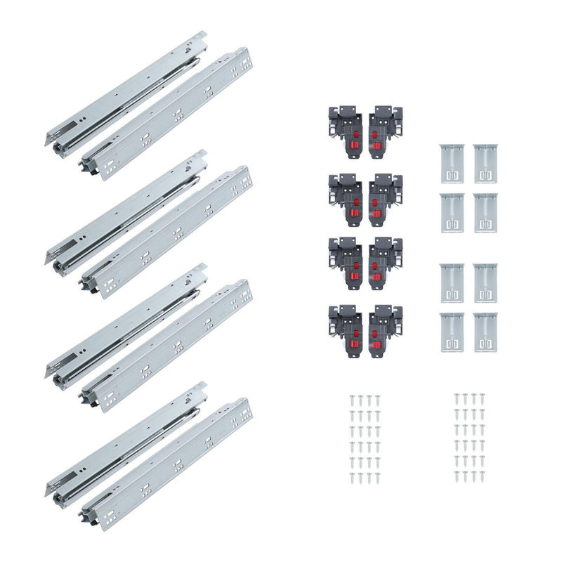 DURAFORCE 18 Inch Concealed Drawer Slides Undermount Soft Close Full Extension