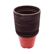 DURAFORCE 200 Pack 20.5x18x15cm Plastic Plant Flower Pots Nursery Seedlings Growing Pot