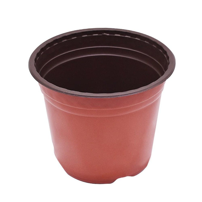 DURAFORCE 200 Pack 20.5x18x15cm Plastic Plant Flower Pots Nursery Seedlings Growing Pot