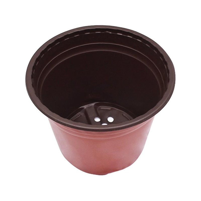 DURAFORCE 200 Pack 20.5x18x15cm Plastic Plant Flower Pots Nursery Seedlings Growing Pot