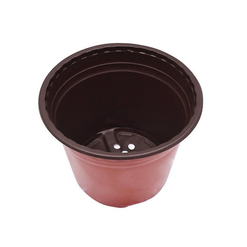 DURAFORCE 200 Pack 20.5x18x15cm Plastic Plant Flower Pots Nursery Seedlings Growing Pot