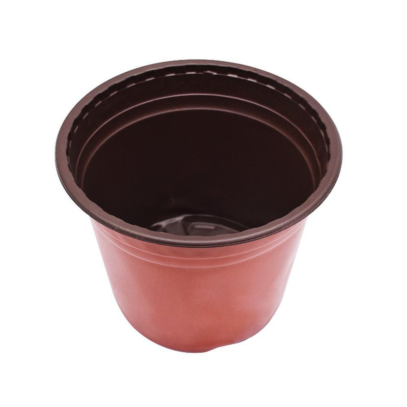 DURAFORCE 200 Pack 20.5x18x15cm Plastic Plant Flower Pots Nursery Seedlings Growing Pot
