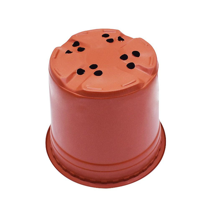 DURAFORCE 200 Pack 20.5x18x15cm Plastic Plant Flower Pots Nursery Seedlings Growing Pot