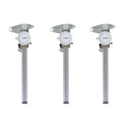 DURAFORCE 3 Pack Stainless Steel Dial Caliper Shockproof Of Gauge 0.001" Accuracy 6 Inch