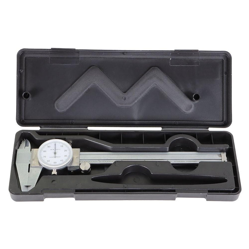 DURAFORCE 3 Pack Stainless Steel Dial Caliper Shockproof Of Gauge 0.001" Accuracy 6 Inch