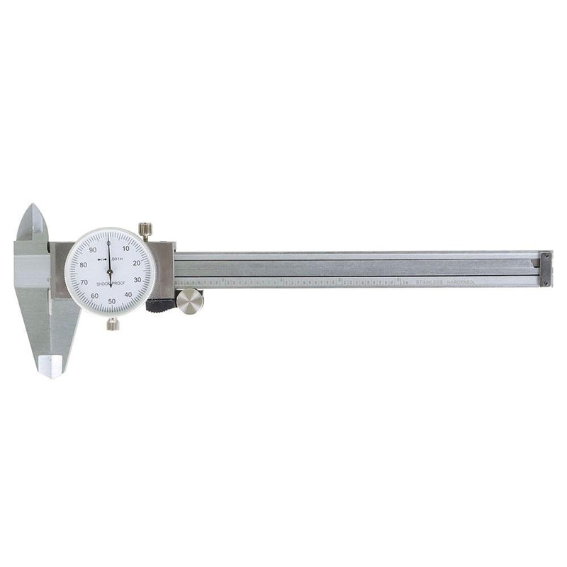 DURAFORCE 3 Pack Stainless Steel Dial Caliper Shockproof Of Gauge 0.001" Accuracy 6 Inch