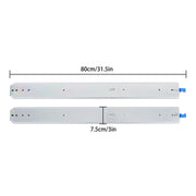 DURAFORCE 30" Commercial Drawer Slides 500lb - Locking Ball Bearing Full Extension