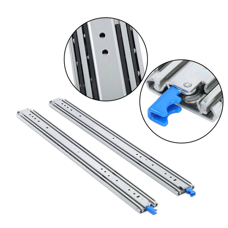 DURAFORCE 30" Commercial Drawer Slides 500lb - Locking Ball Bearing Full Extension