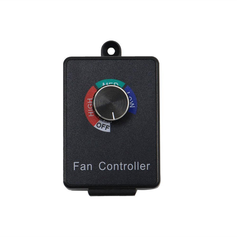 DURAFORCE Aluminum 12" Wall Mounted Shutter Exhaust Fan High Speed With Controller 1620RPM