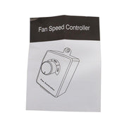 DURAFORCE Aluminum 12" Wall Mounted Shutter Exhaust Fan High Speed With Controller 1620RPM