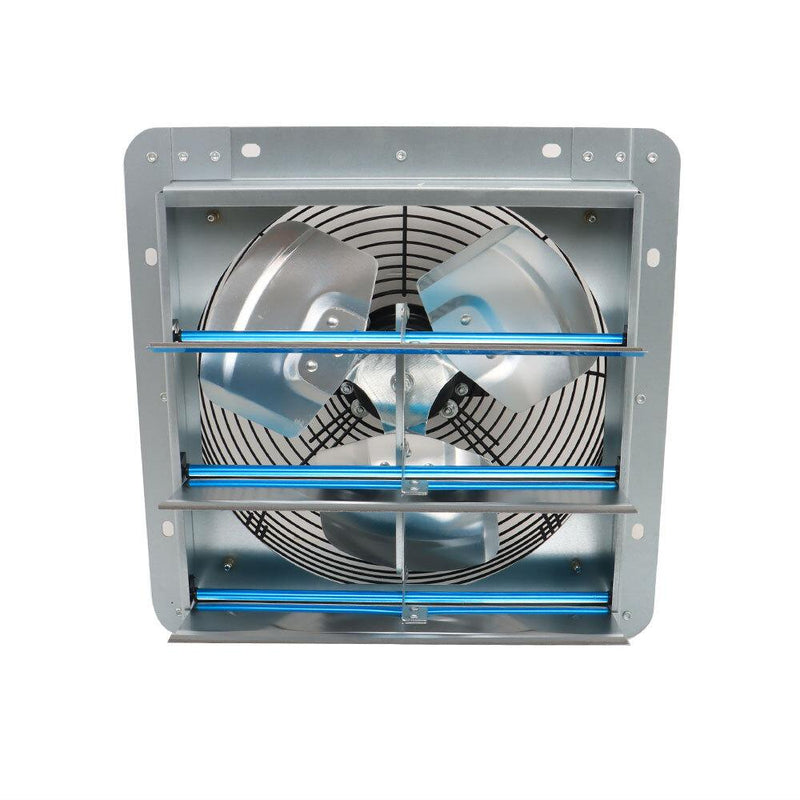 DURAFORCE Aluminum 12" Wall Mounted Shutter Exhaust Fan High Speed With Controller 1620RPM