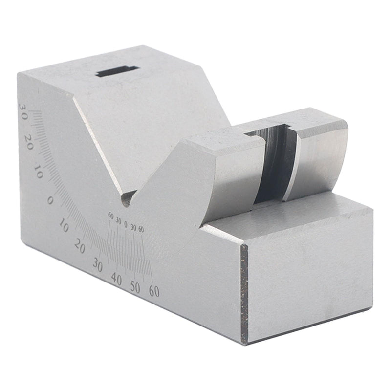 DURAFORCE 4”x1-13/16" Precision Angle Block with 0-60° V Groove for Machining