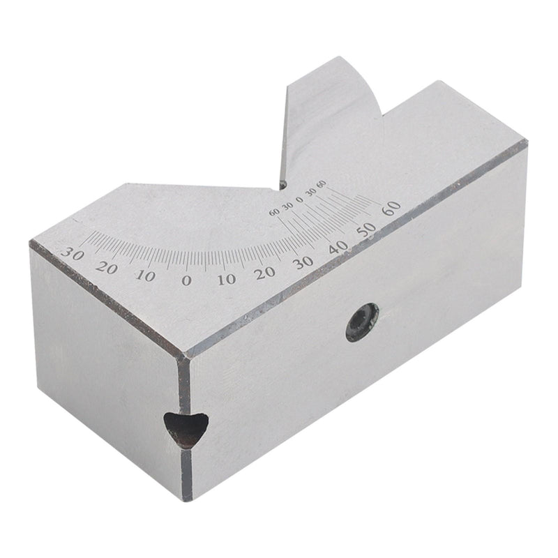 DURAFORCE 4”x1-13/16" Precision Angle Block with 0-60° V Groove for Machining