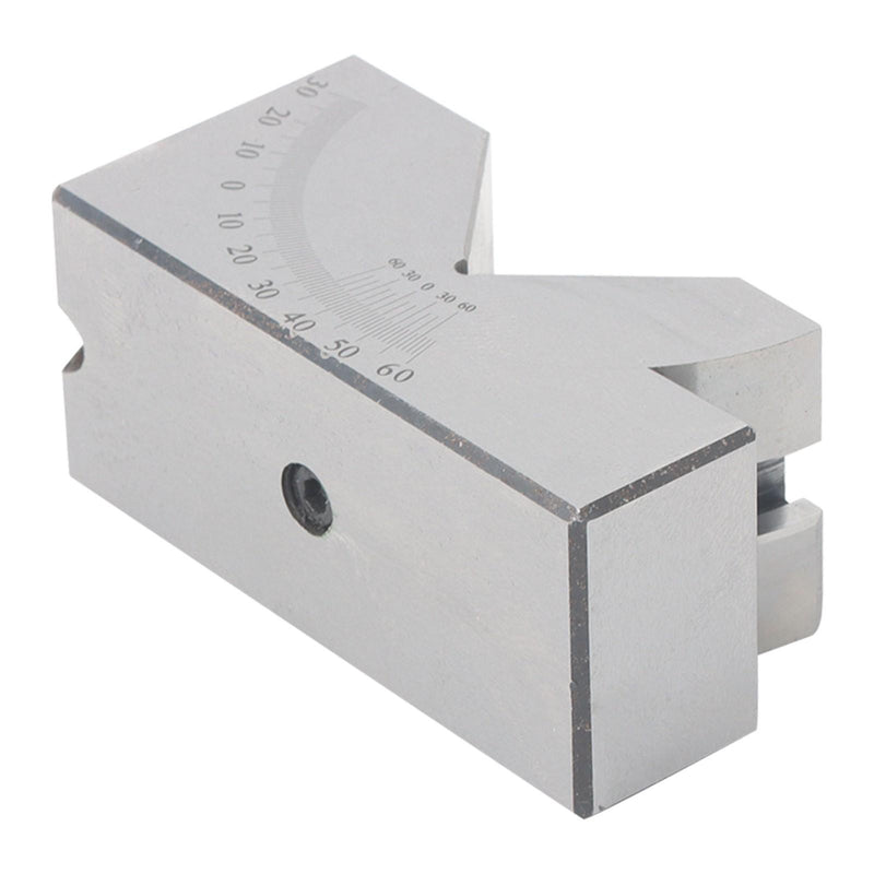DURAFORCE 4”x1-13/16" Precision Angle Block with 0-60° V Groove for Machining