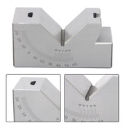 DURAFORCE 4”x1-13/16" Precision Angle Block with 0-60° V Groove for Machining