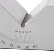 DURAFORCE 4”x1-13/16" Precision Angle Block with 0-60° V Groove for Machining