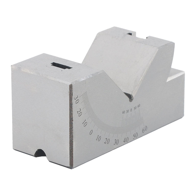 DURAFORCE 4”x1-13/16" Precision Angle Block with 0-60° V Groove for Machining