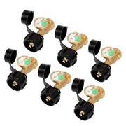 DURAFORCE 6 Pack Propane Tank Gauge Level Indicator Leak Detector Gas Pressure Meter QCC1