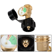 DURAFORCE 6 Pack Propane Tank Gauge Level Indicator Leak Detector Gas Pressure Meter QCC1