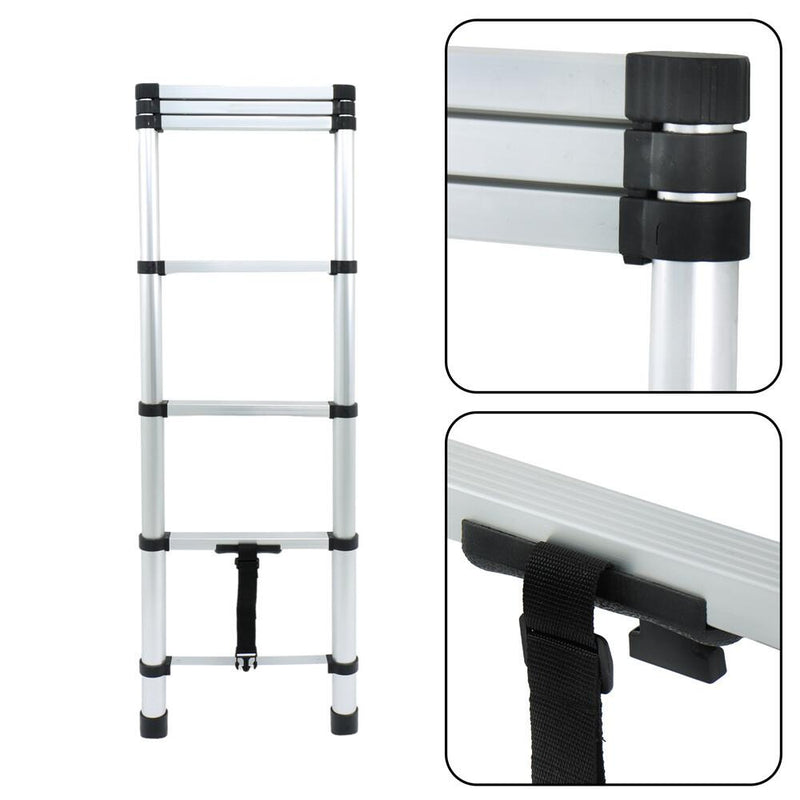 DURAFORCE 6.6 FT Extension Ladders Lightweight Collapsible Ladders Aluminum Telescoping