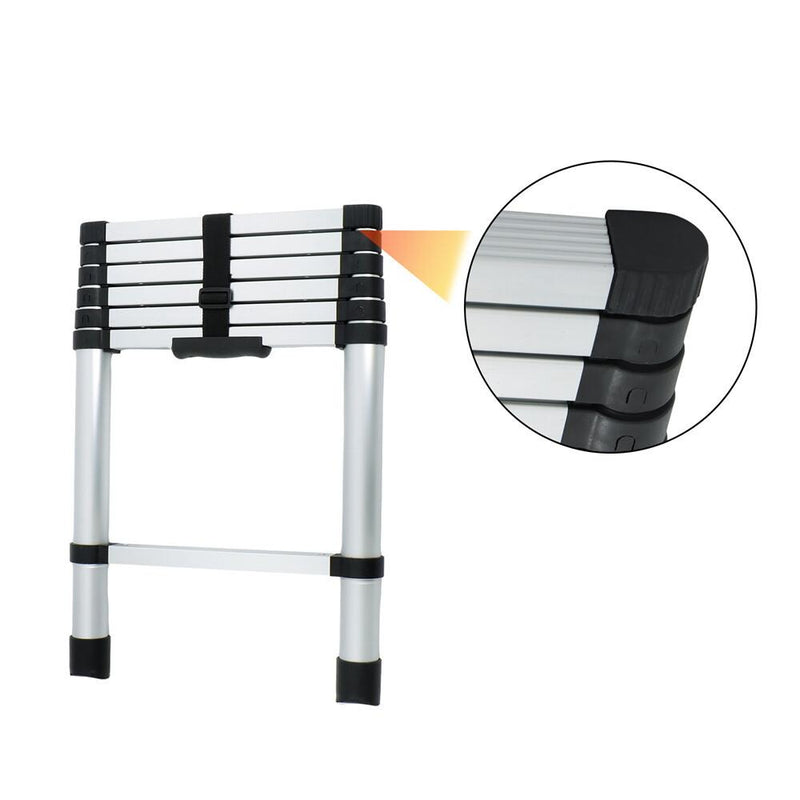 DURAFORCE 6.6 FT Extension Ladders Lightweight Collapsible Ladders Aluminum Telescoping
