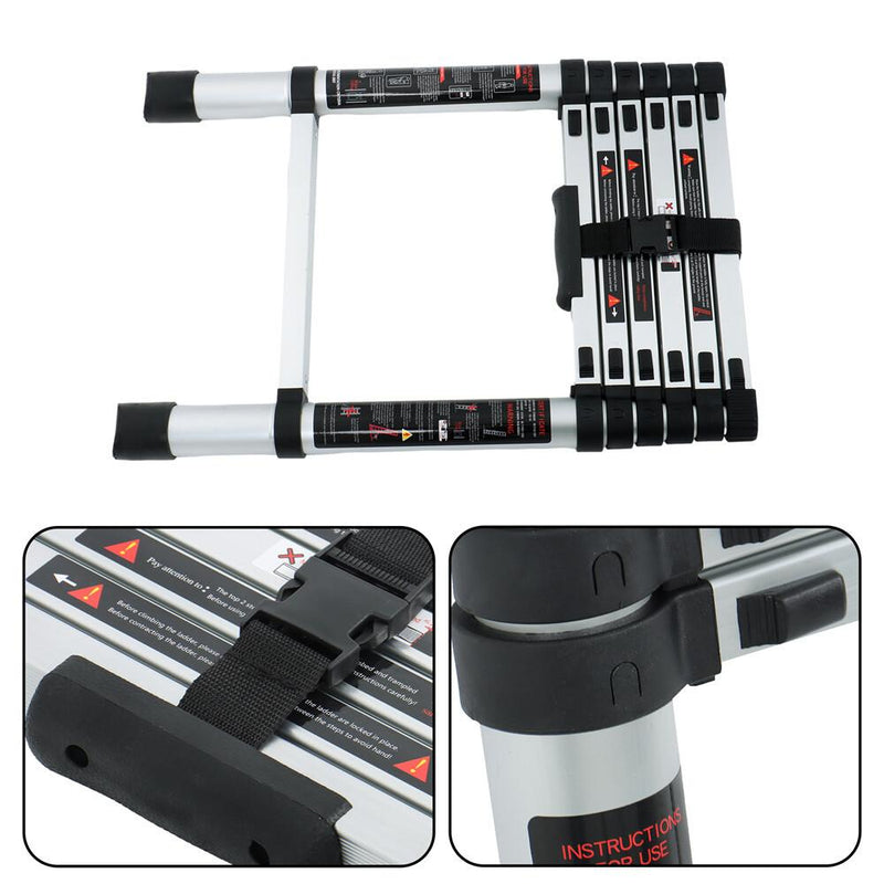 DURAFORCE 6.6 FT Extension Ladders Lightweight Collapsible Ladders Aluminum Telescoping