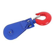 DURAFORCE 4.5" Single Sheave Pulley 4 Ton Snatch Block with Swivel Hook for 1/2" Wire Rope