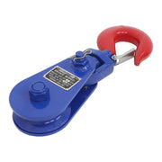 DURAFORCE 4.5" Single Sheave Pulley 4 Ton Snatch Block with Swivel Hook for 1/2" Wire Rope