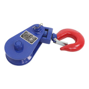 DURAFORCE 4.5" Single Sheave Pulley 4 Ton Snatch Block with Swivel Hook for 1/2" Wire Rope