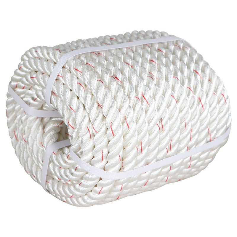 DURAFORCE 3/4" × 100' 2038Lbs Arborist Tree Rope Bull Rope Braided Polyester Rope