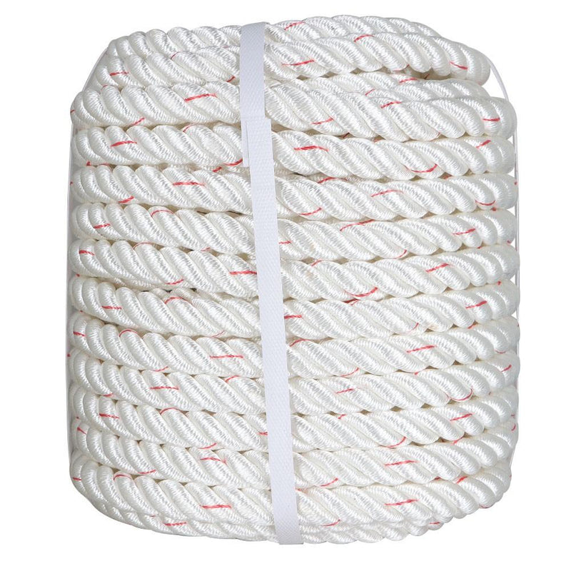 DURAFORCE 3/4" × 100' 2038Lbs Arborist Tree Rope Bull Rope Braided Polyester Rope