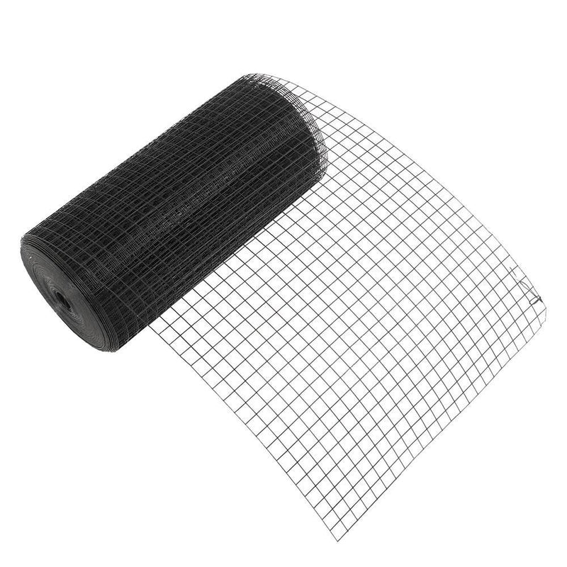 DURAFORCE Black Dip Plastic 1"x1" Electric Welding Mesh 24" x 100' For Plant Garden Net