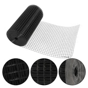 DURAFORCE Black Dip Plastic 1"x1" Electric Welding Mesh 24" x 100' For Plant Garden Net