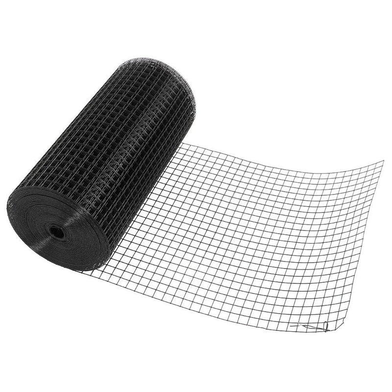 DURAFORCE Black Dip Plastic 1"x1" Electric Welding Mesh 24" x 100' For Plant Garden Net