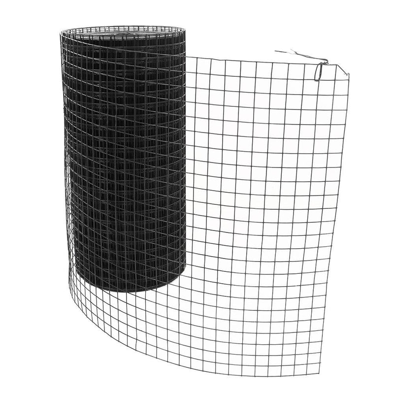 DURAFORCE Black Dip Plastic 1"x1" Electric Welding Mesh 24" x 100' For Plant Garden Net