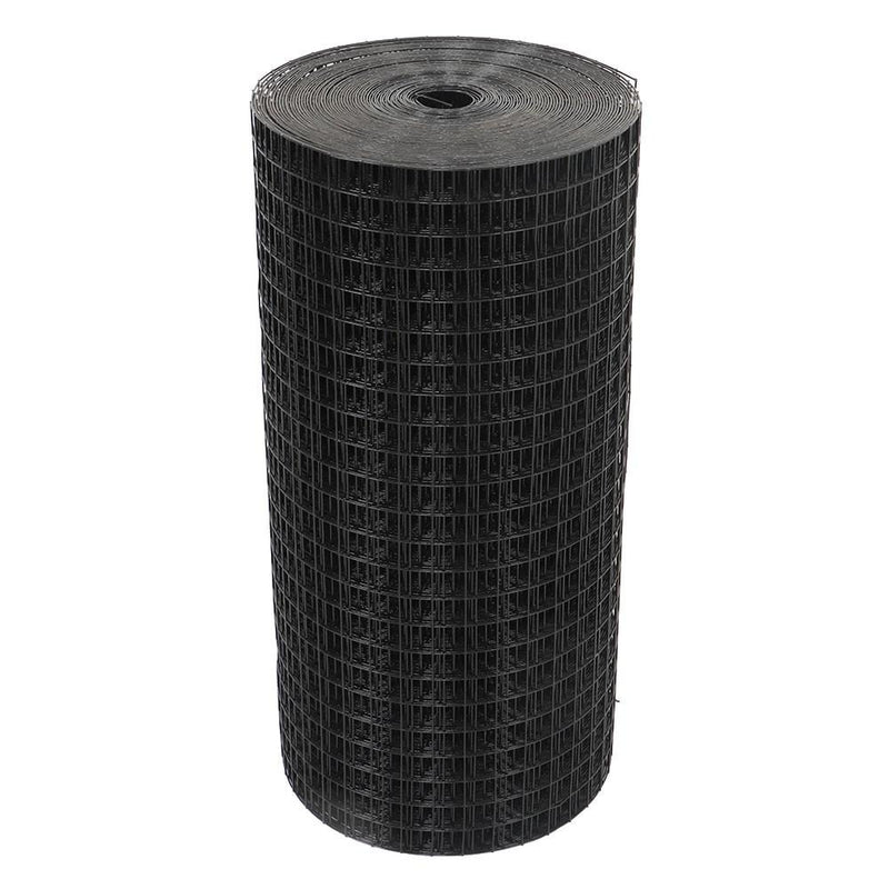DURAFORCE Black Dip Plastic 1"x1" Electric Welding Mesh 24" x 100' For Plant Garden Net