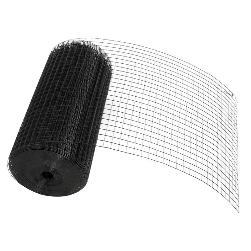 DURAFORCE Black Dip Plastic 1"x1" Electric Welding Mesh 24" x 100' For Plant Garden Net