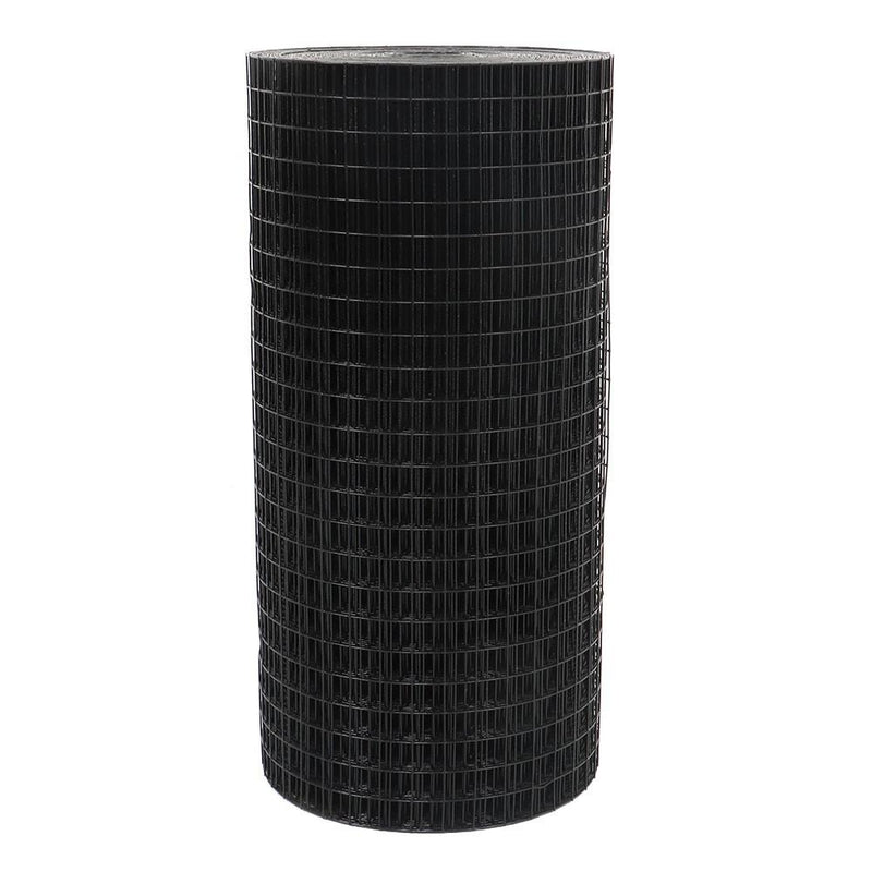DURAFORCE Black Dip Plastic 1"x1" Electric Welding Mesh 24" x 100' For Plant Garden Net