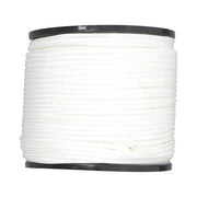 DURAFORCE 1/4 Inch Nylon Rope 500 Foot Spool 100% Nylon Solid Braid Rope Dyeable White