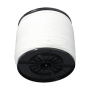 DURAFORCE 1/4 Inch Nylon Rope 500 Foot Spool 100% Nylon Solid Braid Rope Dyeable White