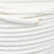 DURAFORCE 1/4 Inch Nylon Rope 500 Foot Spool 100% Nylon Solid Braid Rope Dyeable White