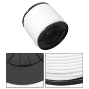 DURAFORCE 1/4 Inch Nylon Rope 500 Foot Spool 100% Nylon Solid Braid Rope Dyeable White