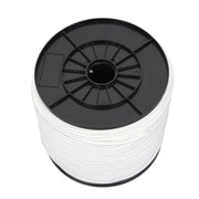 DURAFORCE 1/4 Inch Nylon Rope 500 Foot Spool 100% Nylon Solid Braid Rope Dyeable White