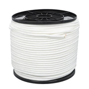 DURAFORCE 1/4 Inch Nylon Rope 500 Foot Spool 100% Nylon Solid Braid Rope Dyeable White