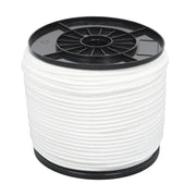 DURAFORCE 1/4 Inch Nylon Rope 500 Foot Spool 100% Nylon Solid Braid Rope Dyeable White