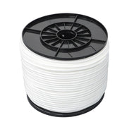 DURAFORCE 1/4 Inch Nylon Rope 500 Foot Spool 100% Nylon Solid Braid Rope Dyeable White