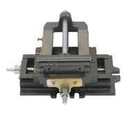 DURAFORCE 5-In Cross Slide Vise Drill Press X-Y Clamp Heavy Duty Machine Metal 2 Way Black