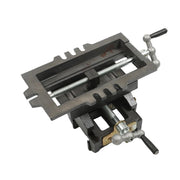 DURAFORCE 5-In Cross Slide Vise Drill Press X-Y Clamp Heavy Duty Machine Metal 2 Way Black